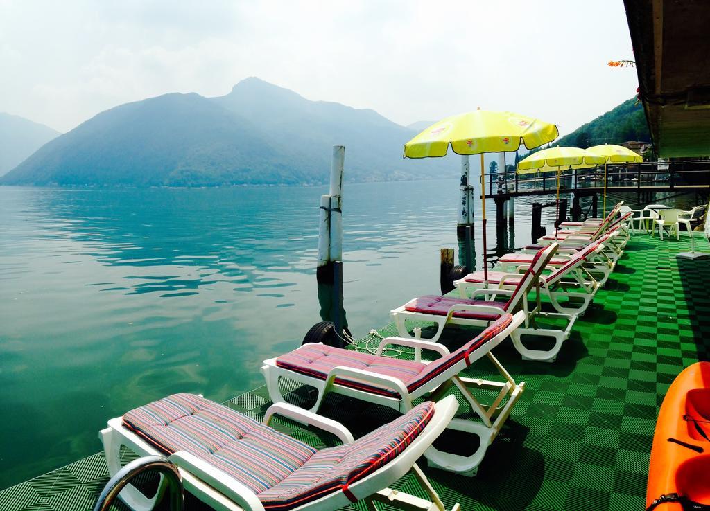 Hotel Garni Battello Melide Exterior photo